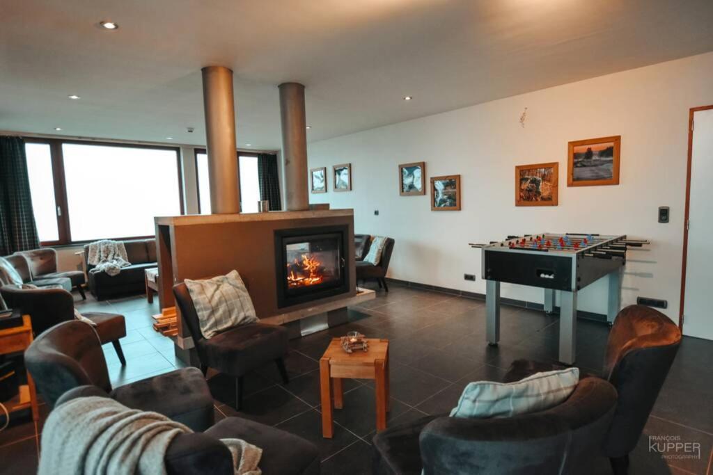 Les Loneux 27 Pers, Malmedy - Vue Incroyable - Wellness, Billard, Home Cinema Exterior photo